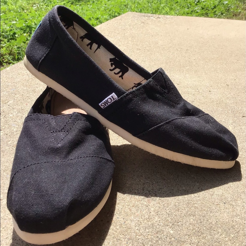 Tom's Alpargata Slip On Shoes Flats Women’s Size 8